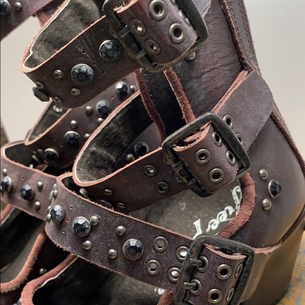 Free People Harvest Moon Leather Boot Festival Ren - Picture 4 of 10